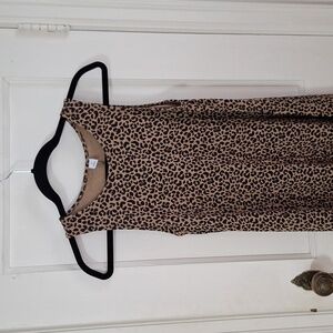 Old Navy leopard print dress Size M